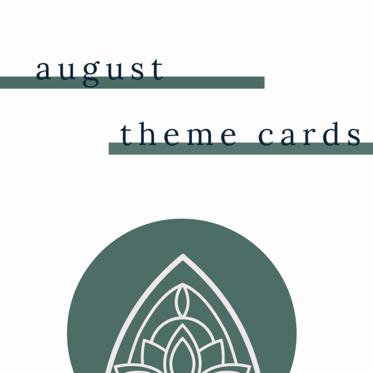 August: Theme Cards