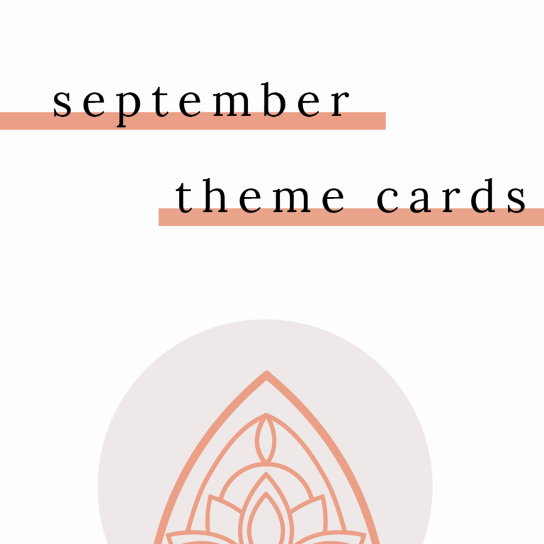 September: Theme Cards