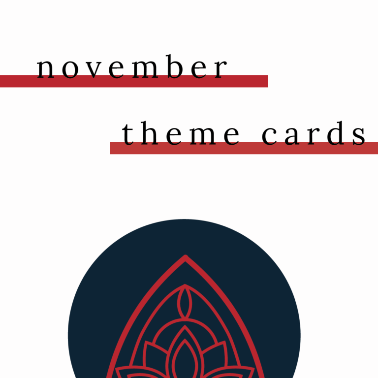 November: Theme Cards