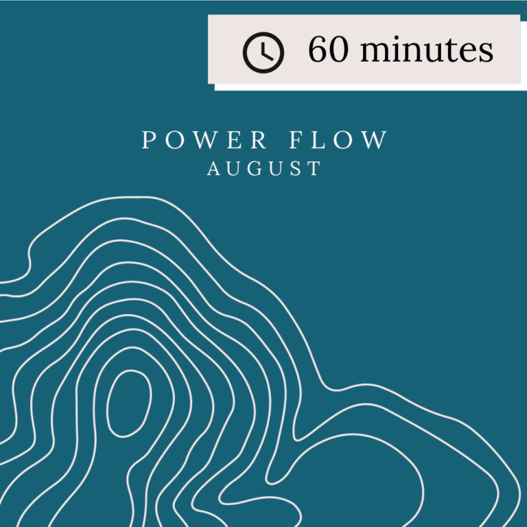 August: 60 Minute Power Flow