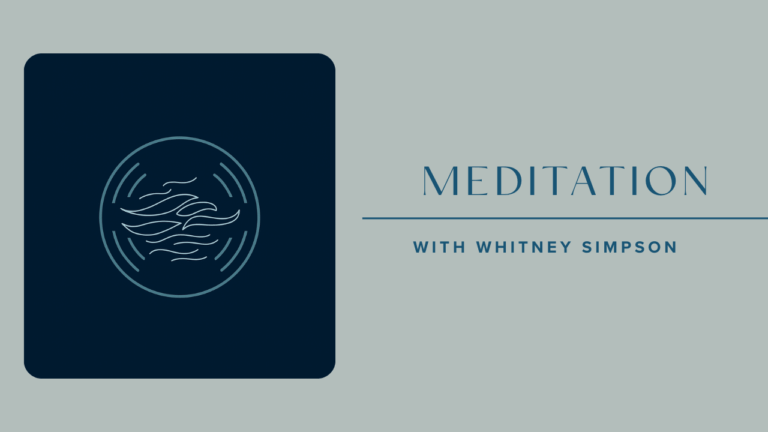 Sacred Spaces The Well Meditation With Whitney Simpson