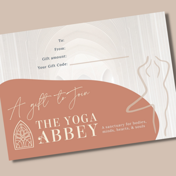 The Yoga Abbey printable gift certificate