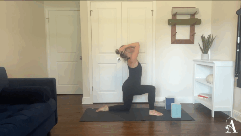 Alison Cox in Low Crescent Lunge Seen & Known Slow Flow