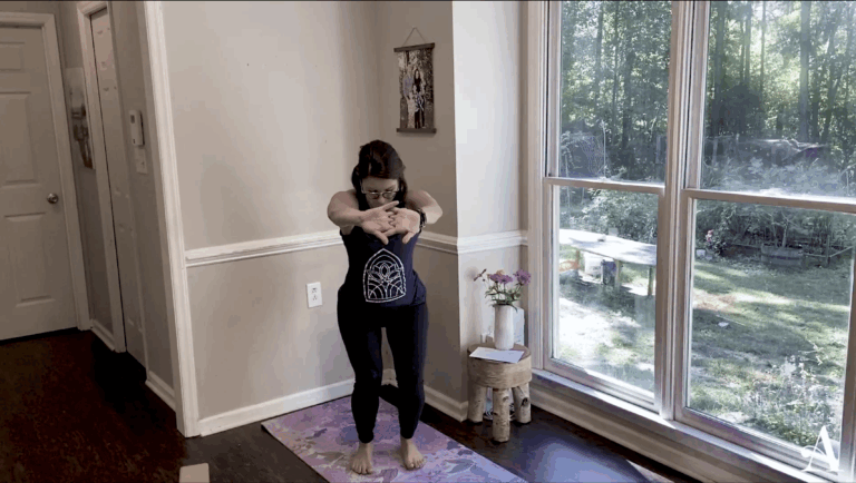 Lisa Miller in Chair Pose