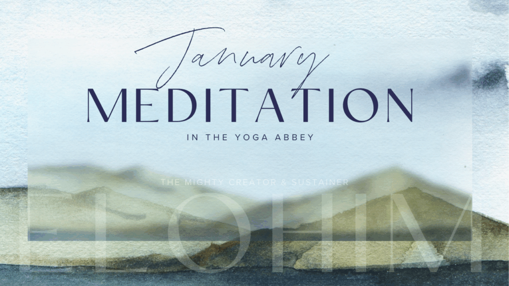 January 2026 Meditation Elohim Blue Sky with Mountains