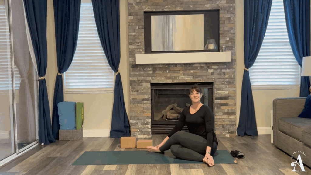 February 2026 Slow Flow Sara Jessa Gomukasana legs