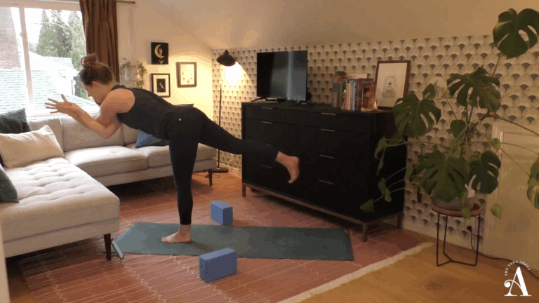 February 2026 Power Flow Caroline in Warrior 3 with Eagle Arms