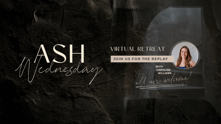 Ash Wednesday Virtual Retreat image black with tomb in the distance. Join us for the replay.
