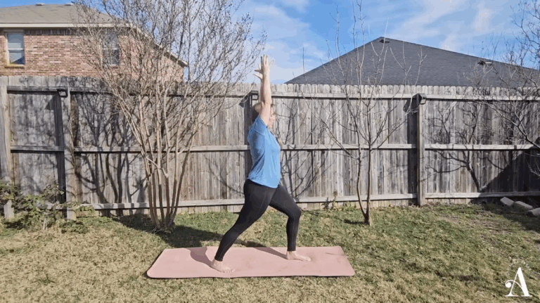 Haley Cottey in Warrior One