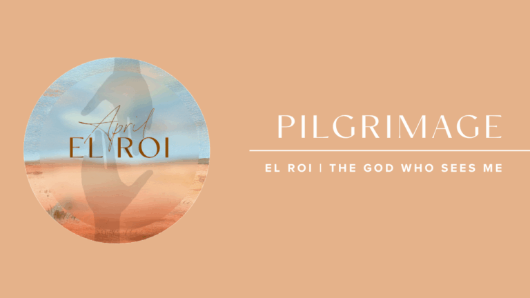 April 2026 Pilgrimage El Roi Orange and Sky Blue Background
