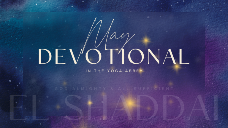 May 2026 Devotional El Shaddai Purple and Navy Blue Night Sky with Stars