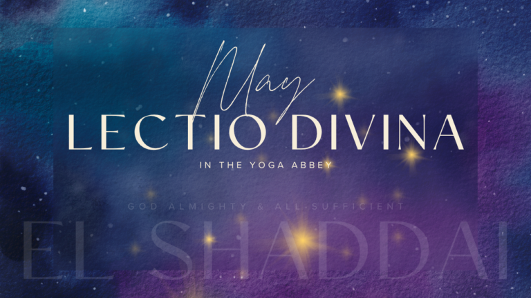 May 2026 Lectio Divina El Shaddai Purple and Navy Blue Night Sky with Stars
