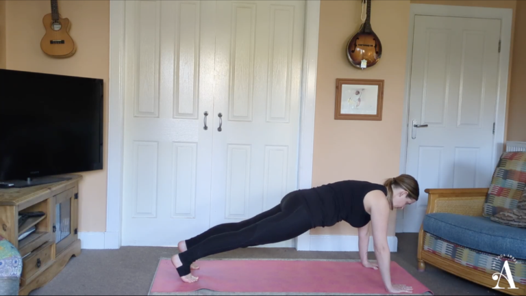 Emma Timms in Plank