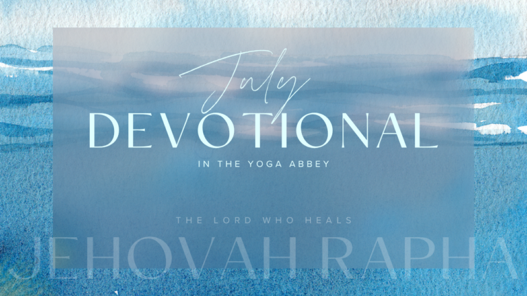 July 2026 Devotional Jehovah Rapha Multiple shades of blue like water