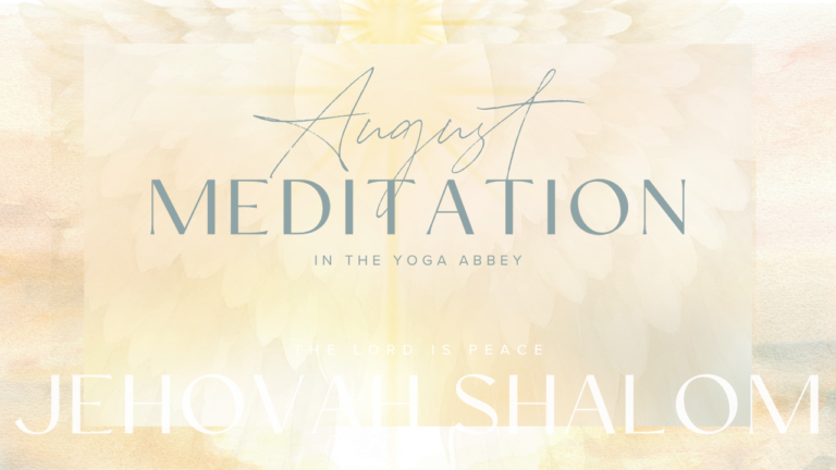 August 2026 Meditation Jehovah Shalom Multiple shades of cream with light and dove